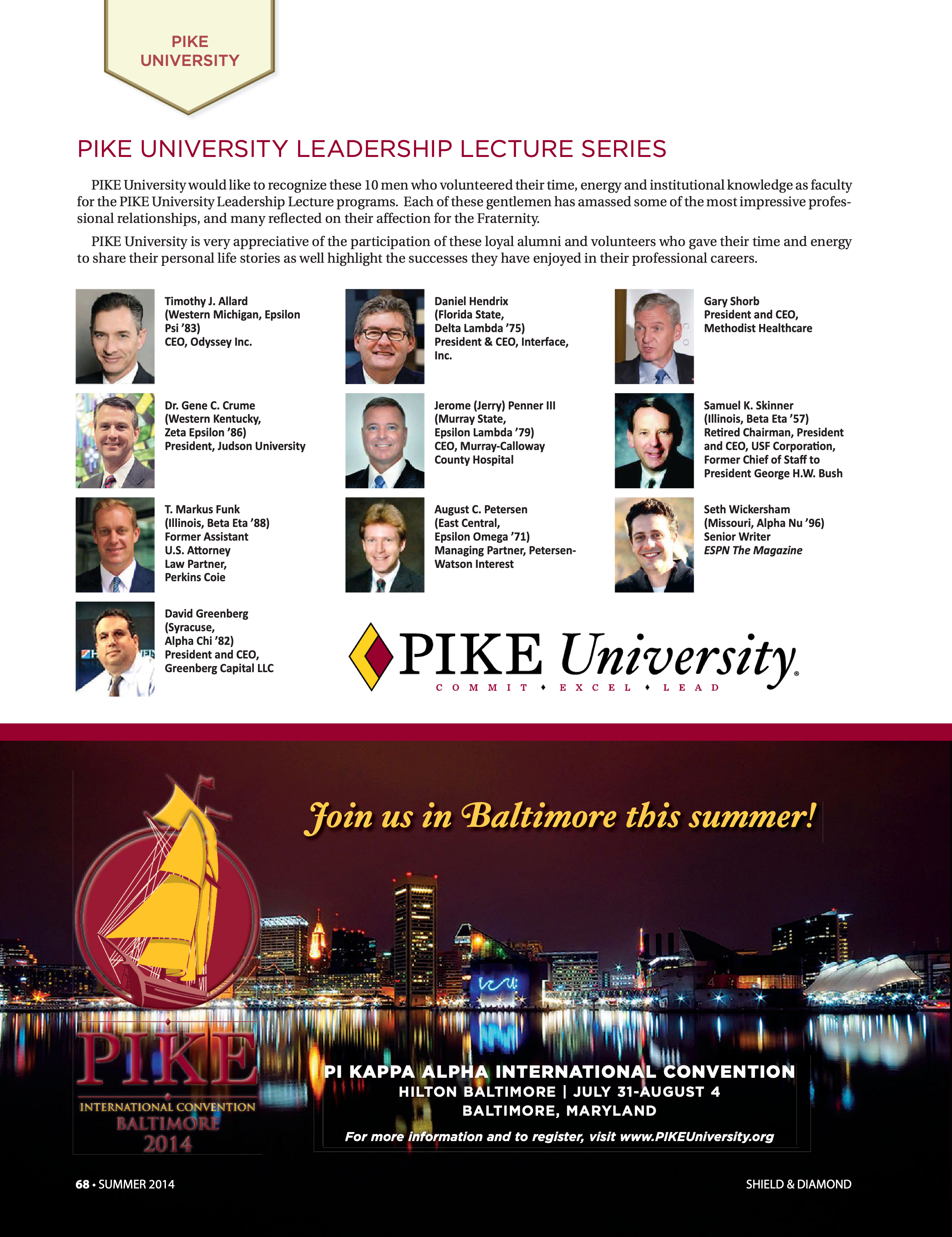 Pike University Leadership Lecture Series
